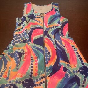Lilly Pulitzer Multicolor Abstract Zip Dress